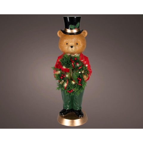 ORSETTO RESINA LED CON CAPPELLO H.61